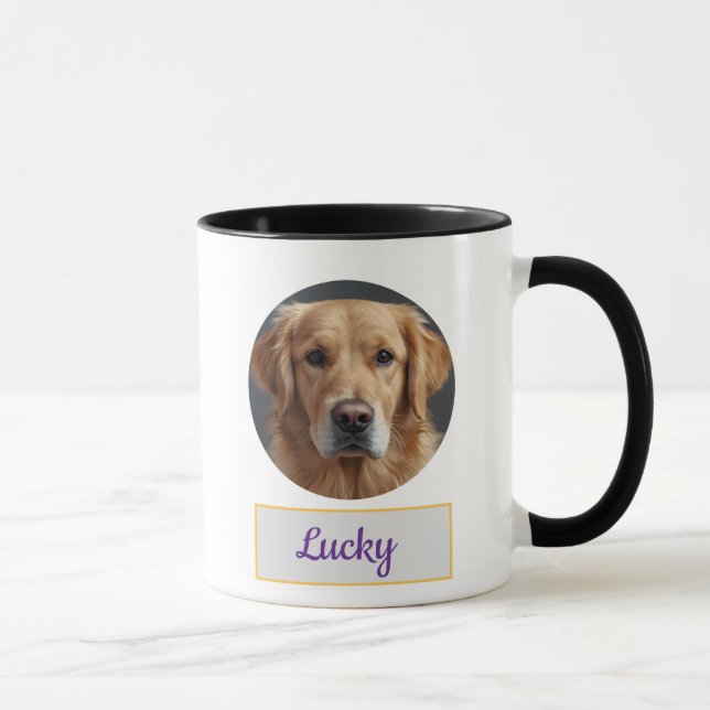 Custom Dog Mum, Dog Dad, Personalise Gift Mug (Right)