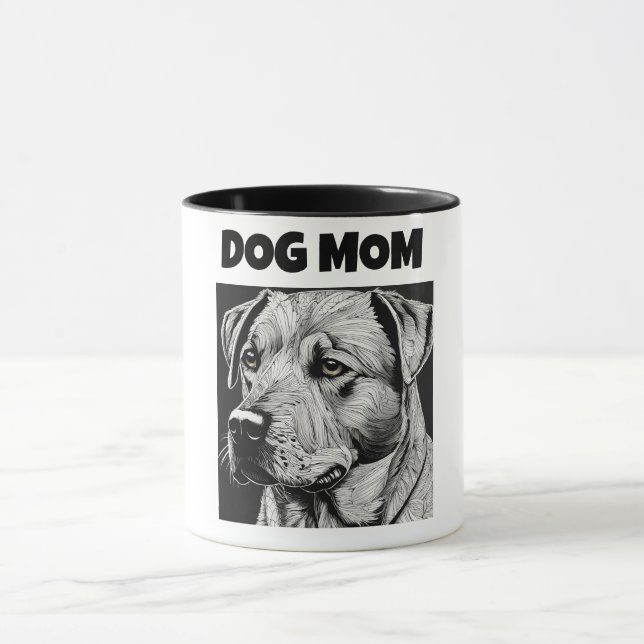 Custom Dog Mum Mug - Mother's Day Gift (Center)