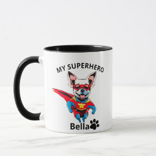 Custom Dog Name Hero Mug   Custom Pet Mug