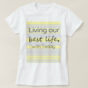 Custom Dog Name Stylish Dog Mum T-Shirt