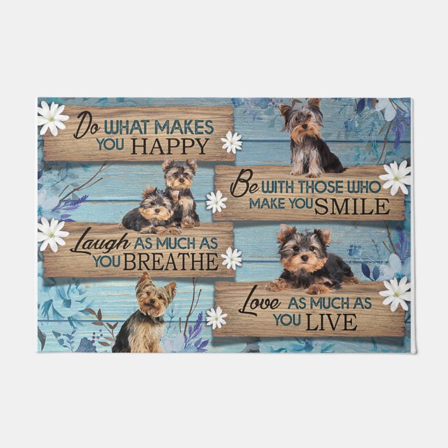 Custom Dog Names Doormat, Funny Dogs Mat (Front)