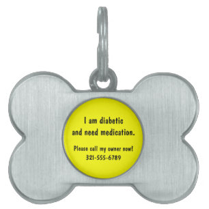 Custom Dog or Cat Medical Alert ID Tag