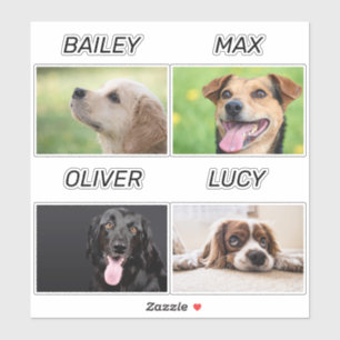 Custom Dog Photo and Dog Name Personalised Pet  