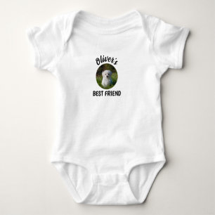Custom Dog Photo Baby Bodysuit