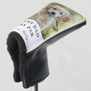 Custom Dog Photo Best Dad By Par Personalised Golf Head Cover