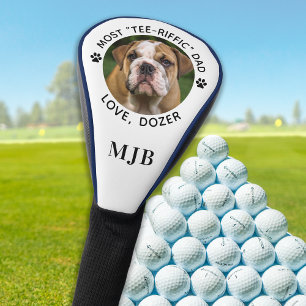 Custom Dog Photo Best Dad Ever Golfer Personalised Golf Head Cover