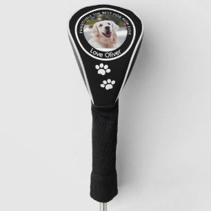 Custom Dog Photo Best Mum Black White Golf  Head Cover