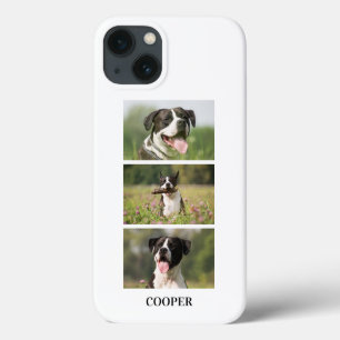 Custom Dog Photo Collage Monogram Personalised iPhone 13 Case