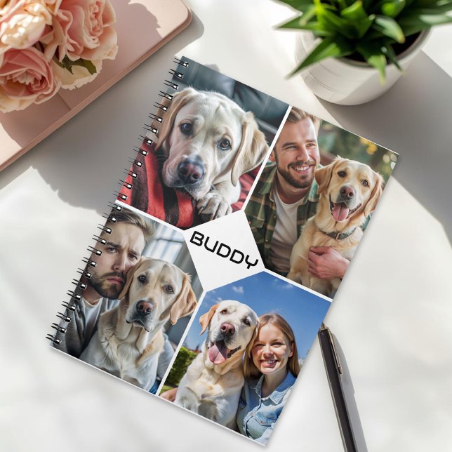custom dog photo collage pet  notebook (Creator Uploaded)