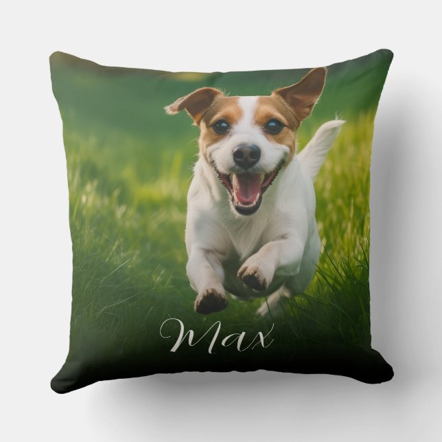 Custom Dog Photo  Cushion (Back)