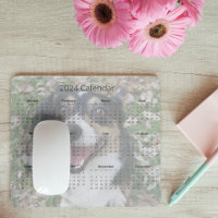 Custom Dog Photo Cute Pet 2024 Calendar Magnet