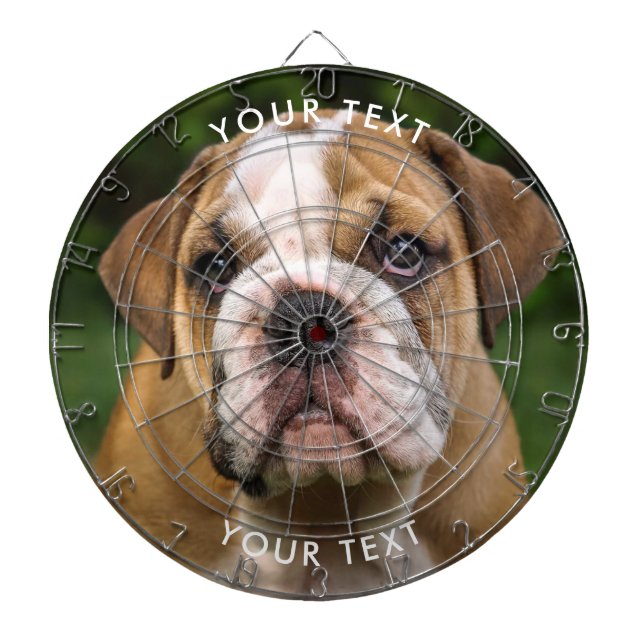 Custom Dog Photo Dart Board (Front)