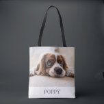 Custom Dog Photo Double Sided Tote<br><div class="desc">Design your own 2 sided dog photo tote with your custom photo a featuring full bleed image template. You must replace this photo with your own cute cat photo.</div>