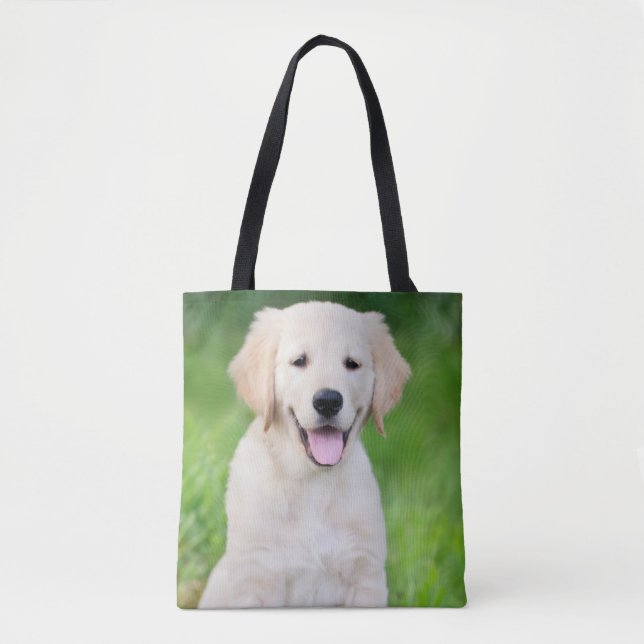 Custom Dog Photo Double Sided Tote Bag (Front)