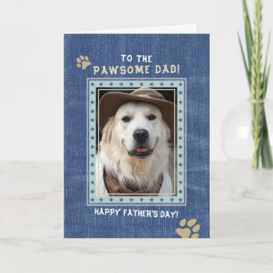 Custom Dog Photo Father's Day Card - fdudgbc
