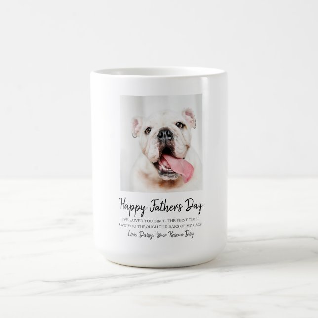 Custom Dog Photo Father's Day Mug (Center)