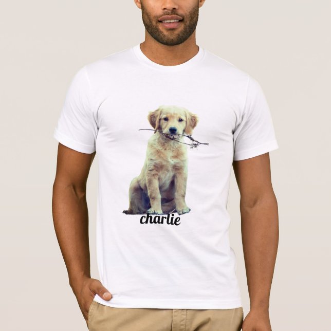 Custom Dog Photo Gift - Personalised Pet Lover T-Shirt (Front)