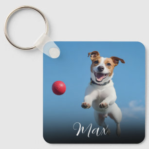 Custom Dog Photo Key Ring