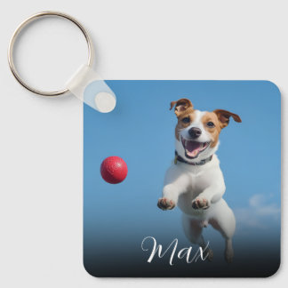 Custom Dog Photo  Key Ring