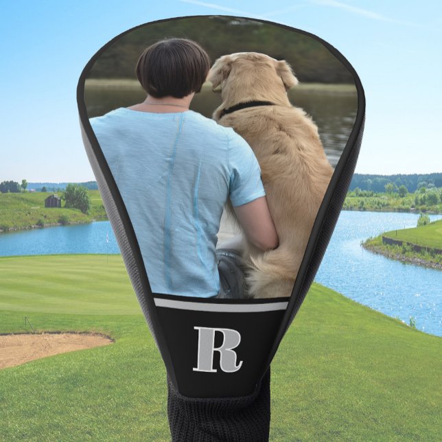 Custom Dog Photo Monogrammed Personalized Driver Golf Head Cover (Creator Uploaded)
