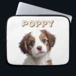 Custom Dog Photo & Name Laptop Sleeve<br><div class="desc">"Carry your laptop in style with a personal touch! This custom dog photo & name laptop sleeve lets you showcase your furry friend’s photo and name on a sleek, protective cover designed to keep your device safe on the go. Made from durable, padded material, this laptop sleeve offers excellent protection...</div>