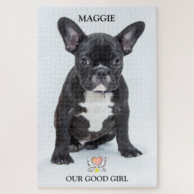 Custom Dog Photo Our Good Girl Jigsaw Puzzle (Vertical)