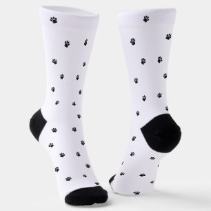 Custom Dog Photo Paw Print Socks