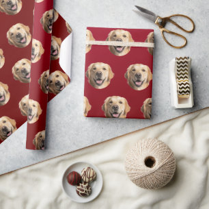 Custom Dog Photo Personalised Gift Wrap