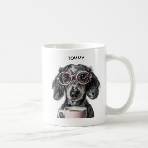 Custom Dog Photo Personalised Pet Name Coffee Mug