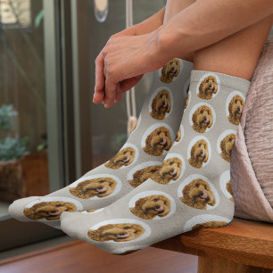 Custom Dog Photo   Personalized Pet Face Socks
