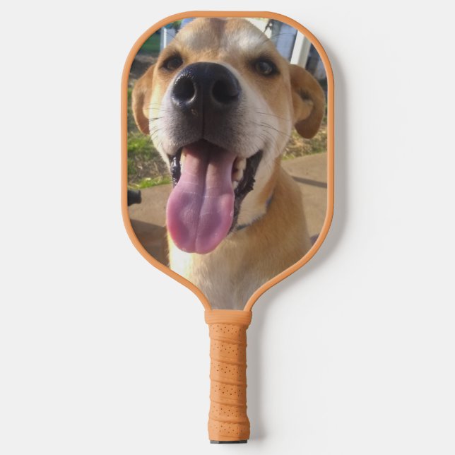 Custom Dog Photo Pickleball Paddle (Front)