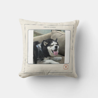 Custom Dog Photo Pillow Certified Good Dog 16 Inch