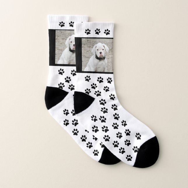 Custom Dog Photo Socks - Custom Pet Socks (Pair)