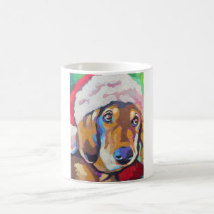 Custom Dog Portrait Painting- Holiday Dog Gift Coffee Mug