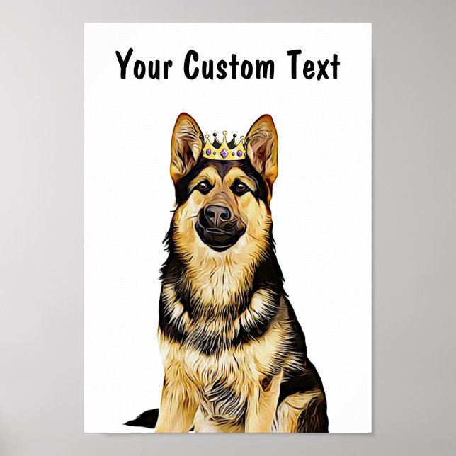 Custom Dog Wall Art | German Shepherd (Front)