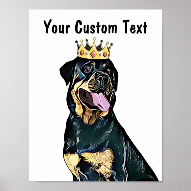 Custom Dog Wall Art | Rottweiler (Front)