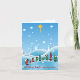 Custom Dogs in Sweaters Star All Things Animals Holiday Card