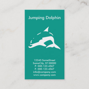 custom dolphin company business card