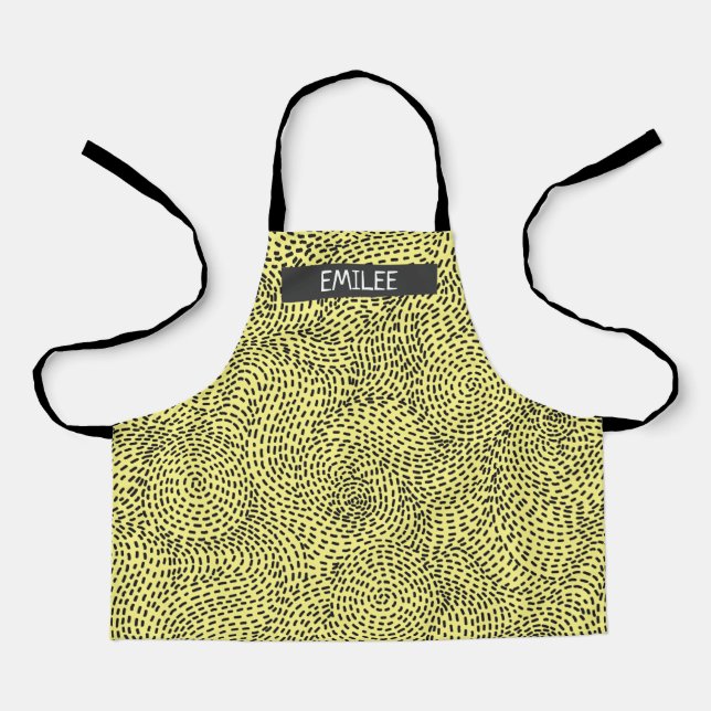Custom Doodle All-Over Print Apron (Front)