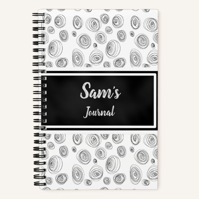 Custom Doodle-Swirl Journal (Front)