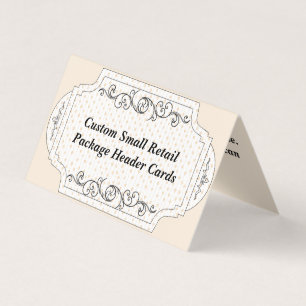 Custom Dot Folded Display Hang Package Header Card