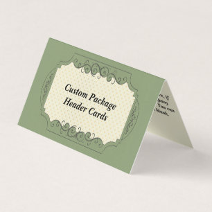 Custom Dot Folded Display Hang Package Header Card