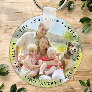 Custom Double Sided Family Personalised Two Photo Key Ring