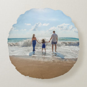 Custom Double Sided Personalized  Round Cushion