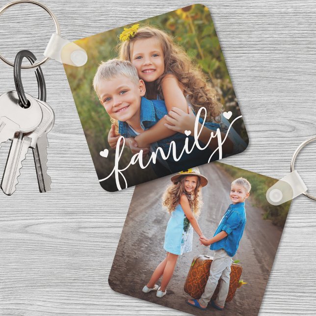 Custom Double Sided Two Photo Key Ring (Custom Double Sided Two Photo keychain)