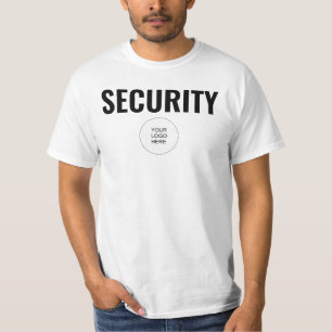 Custom Double Sided Value Mens Staff Security T-Shirt