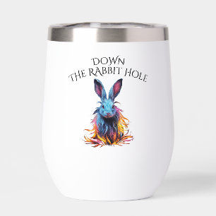 Custom Down the Rabbit Hole Blue Bunny