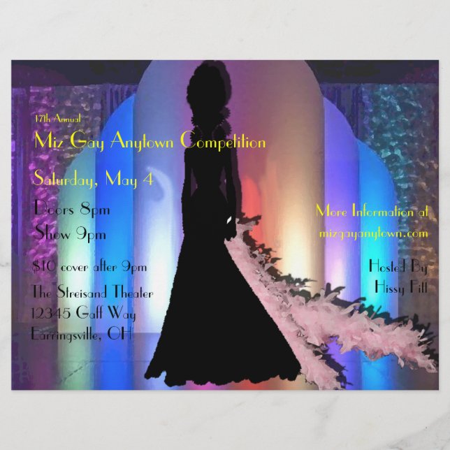 Custom Drag Event Flyer (Front)