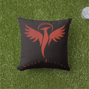 Custom Dragon Flying Image Sweet Dreams text Cushion