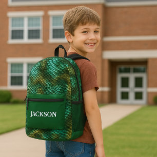 Custom Dragon Skin Printed Backpack